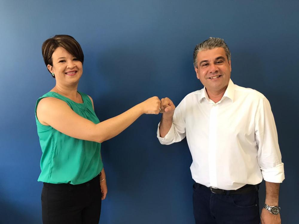 Professora Elisângela Silvestre é anuncia pré-candidata a vice-prefeita de Walcir Joaquim Fotos da assessoria/divulgação