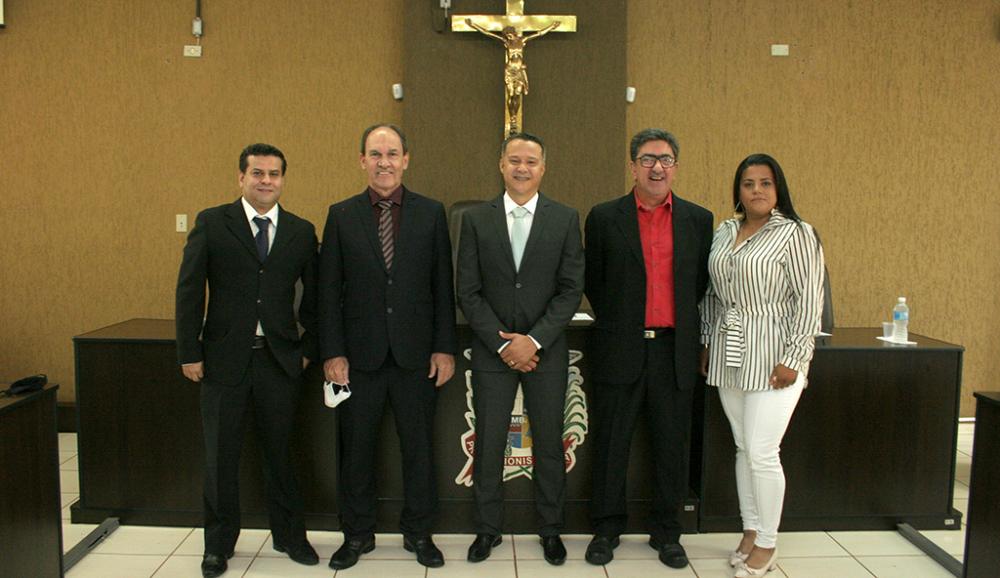 A partir da esquerda: Walmir Joaquim, João Luiz Del Col, Marcio Albertini, José Salim e Karen Dadona