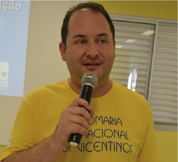 Cristian Reis da Luz é presidente do Conselho Nacional Brasileiro da Sociedade de São Vicente de Paulo