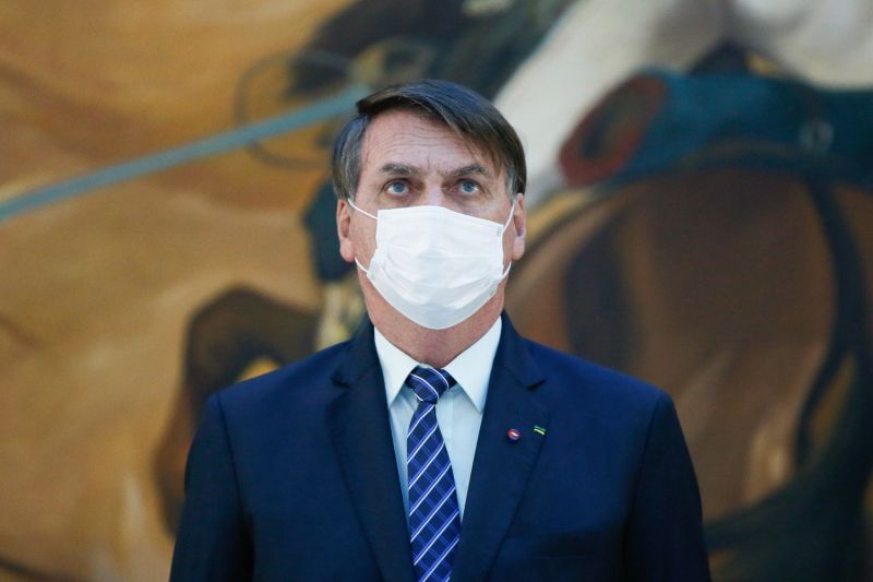 Bolsonaro durante solenidade de passagem do Comando Militar do Sudeste, em São Paulo - (Foto: Isac Nóbrega/PR - 15.04.2021)
