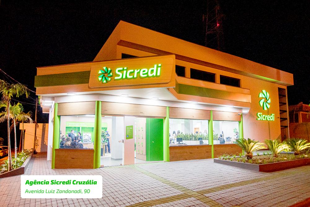 Agência do Sicredi em Cruzália - SP 