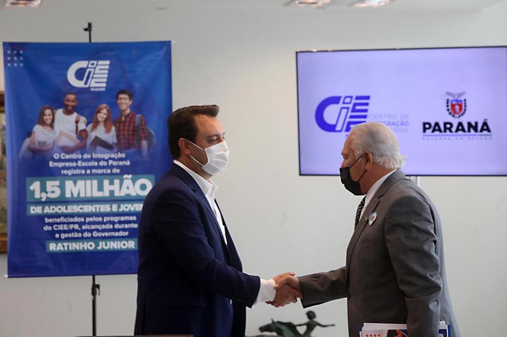 O presidente do CIEE/PR, Domingos Murta, destacou os serviços prestados pela entidade em 54 anos de atuação no Paraná Créditos: Gilson Abreu/ AEN