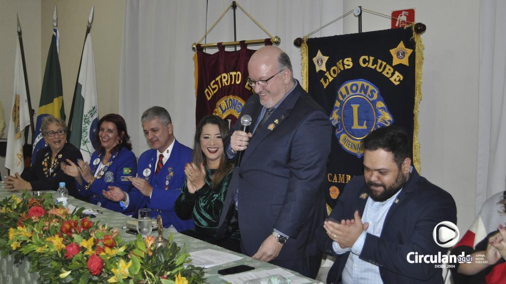 Hosander Marzenta é empossado Presidente do Lions Clube de Cambará - Fotos: Roberto Francisquini/arquivoJORNALCIRCULANDO