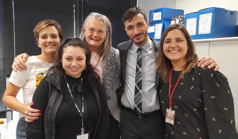 Equipe do Projeto Semear – Enfrentamento ao Álcool, Crack e Outras Drogas, do Ministério Público do Paraná: promotor de Justiça Guilherme de Barros Perini, assessora jurídica Letícia Soraya Prestes Gonçalves de Paula, psicóloga Noeli Kühl Svoboda Bretanha
