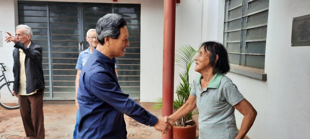 Shimori foi recepcionado pela comunidade Nipo-brasileira por lideranças cambaraenses 
