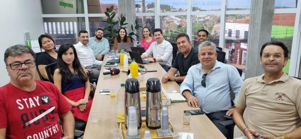 Profissionais da imprensa regional em Bandeirantes 