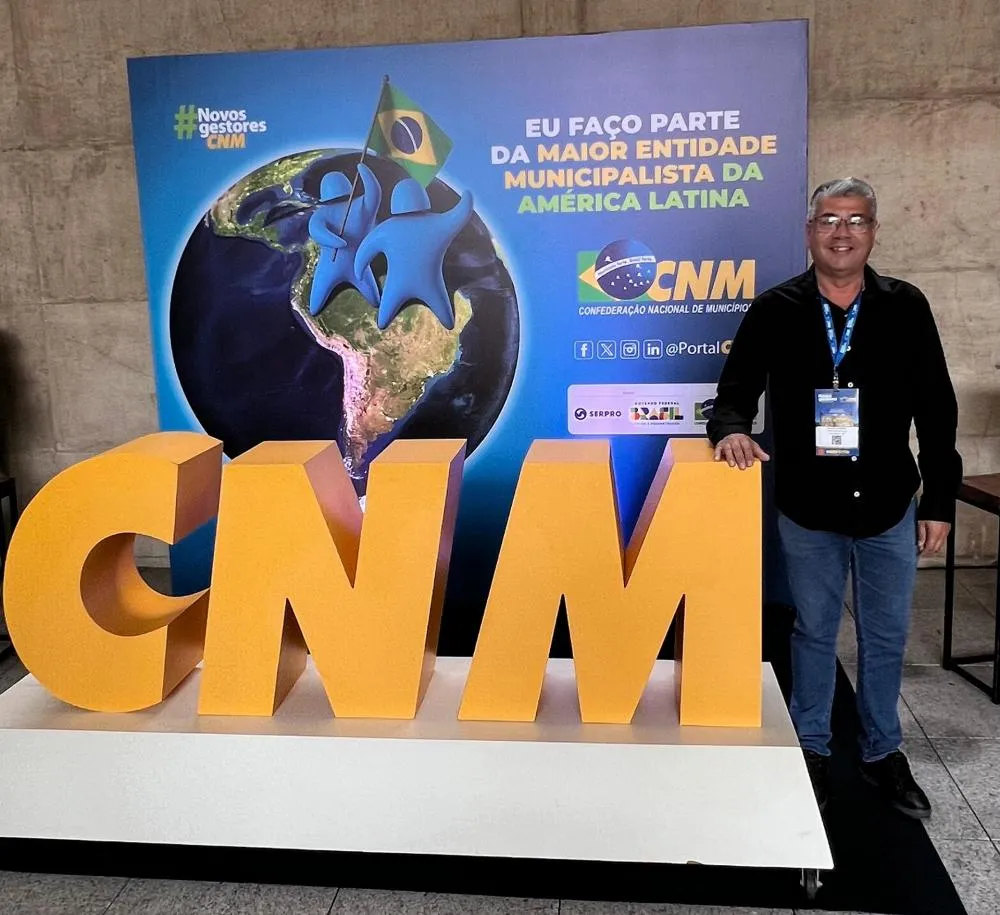 Prefeito eleito Walcir Joaquim participa da reunião da CNM em em Brasília - Foto: Arquivo Pessoal