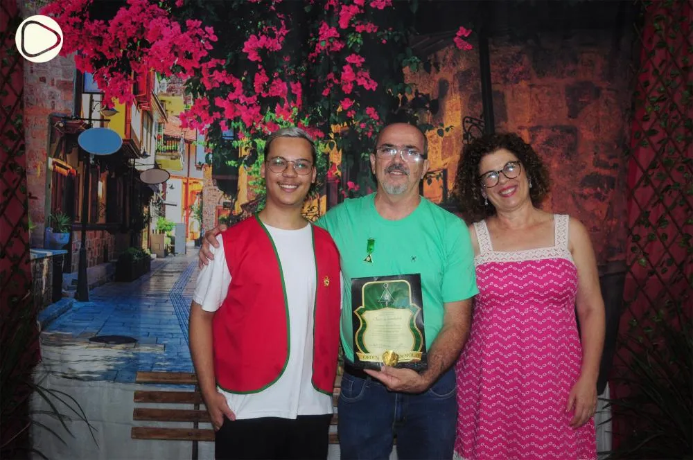 Luiz Otávio Ribeiro da Silva, Claudemir e sua esposa Rose Teceron - Foto: Carlos Roberto Francisquini/Arquivo Jornal Circulando 