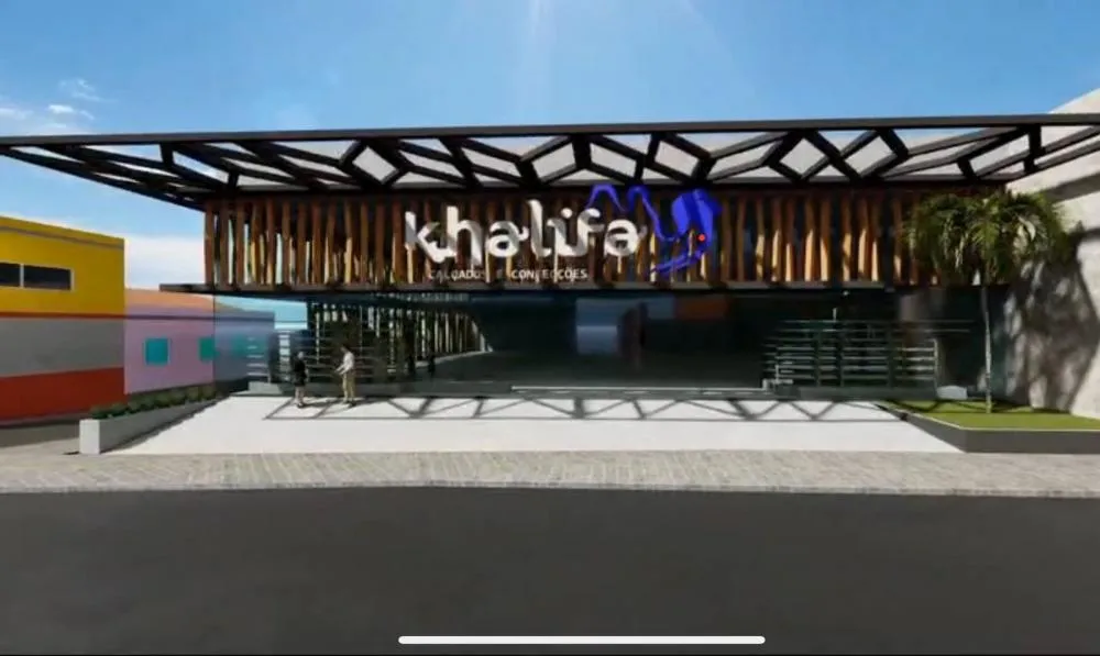 Prospecto da nova loja Khalifa de Cambará - imagens de reprodução 
