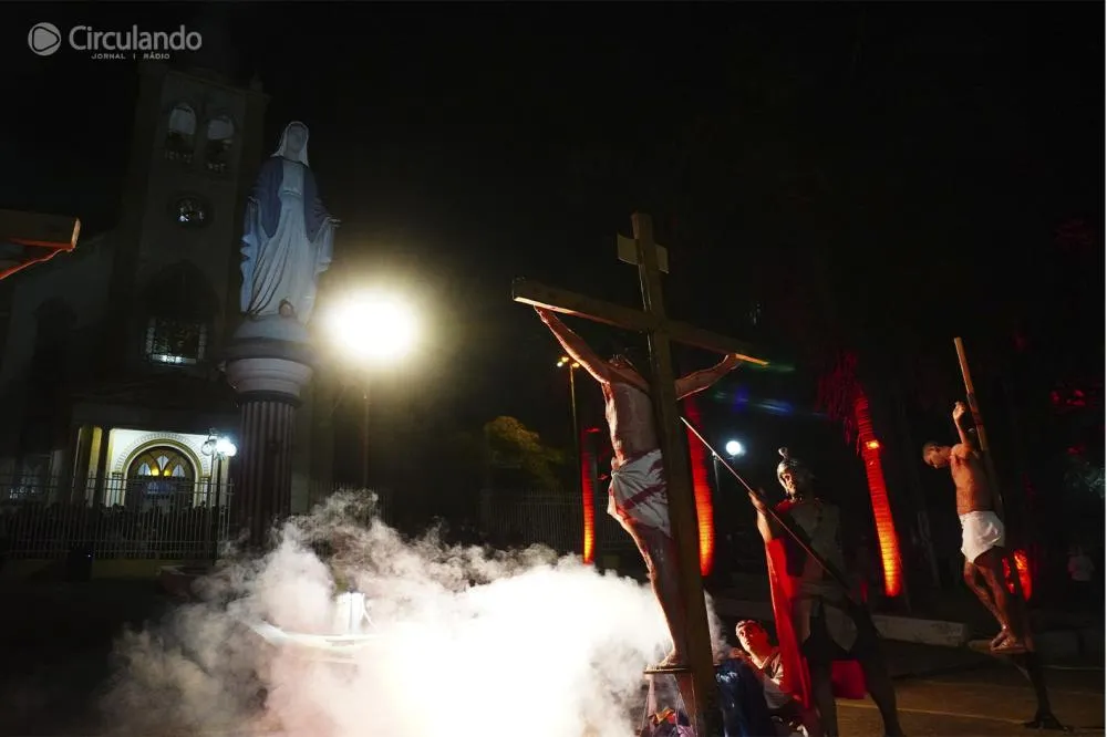 Encenação da Paixão de Cristo em Cambará - Foto: Carlos Roberto Francisquini/Arquivo Jornal Circulando 