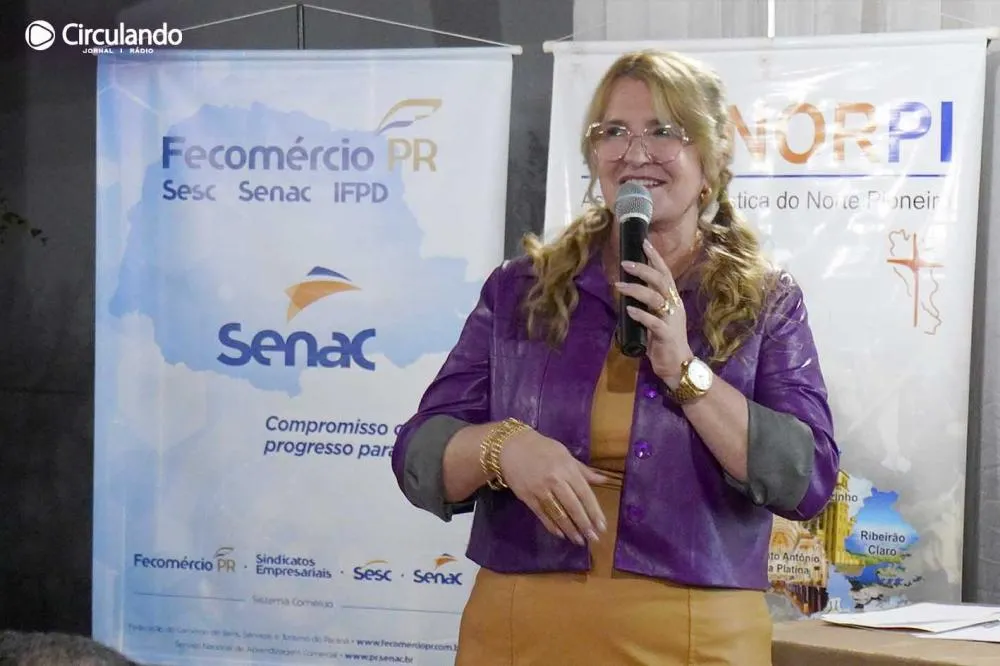 Mara Mello - Presidente da Atunorpi - Associação Turística do Norte Pioneiro - Foto: Carlos Roberto Francisquini - Arquivo Jornal Circulando 
