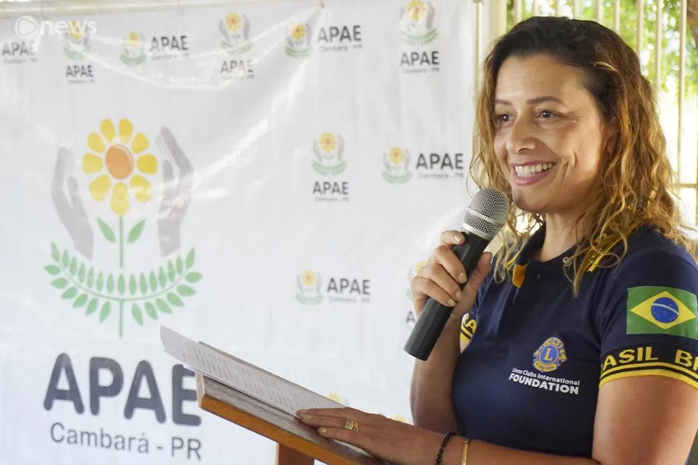Kelly Marzenta - Presidente da APAE de Cambará - Fotos: Carlos Roberto Francisquini/Arquivo Jornal Circulando
