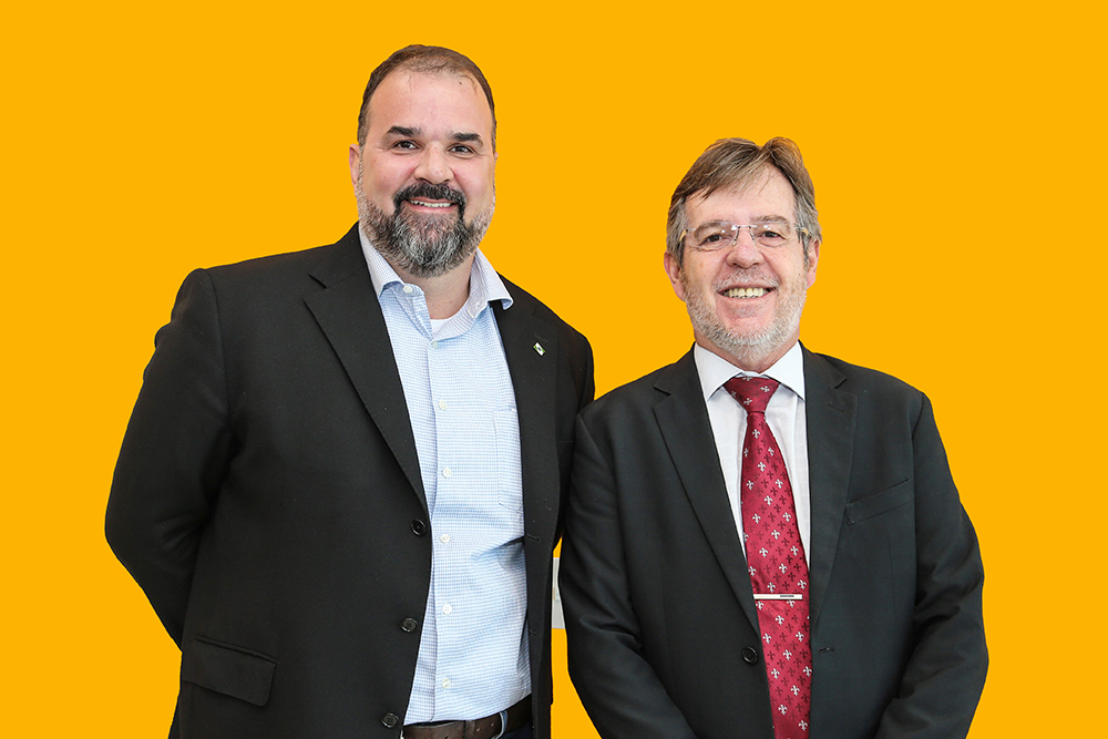 A partir da esquerda João Debiasi e Michel Micheleto