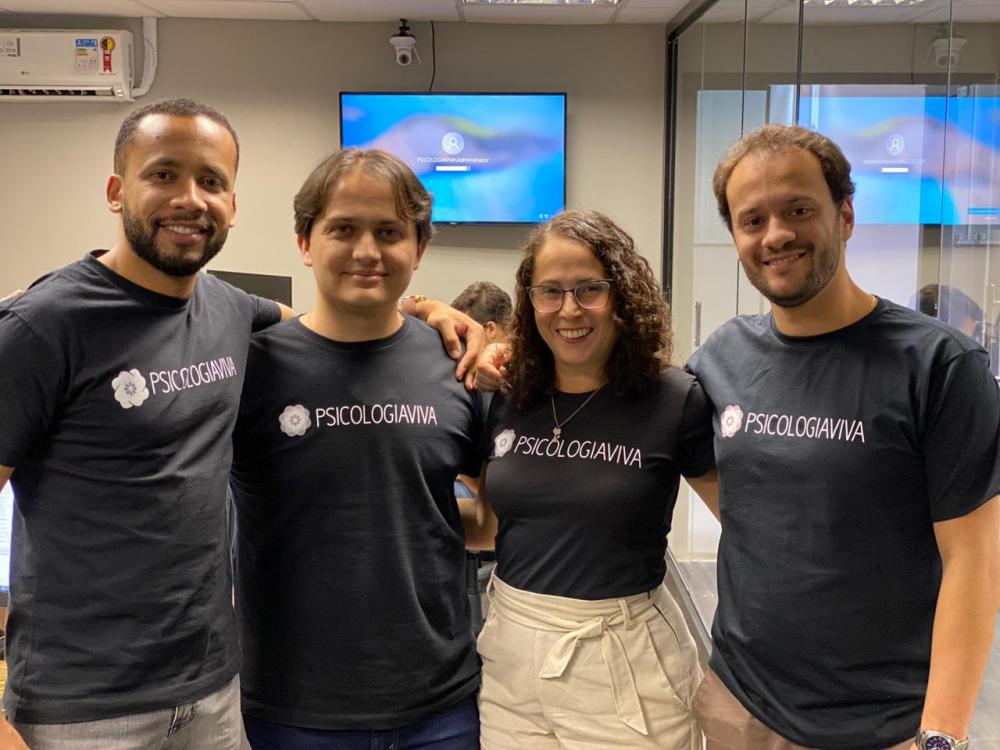 Equipe do Psicologia Viva, startup investida do BMG UpTech Divulgação