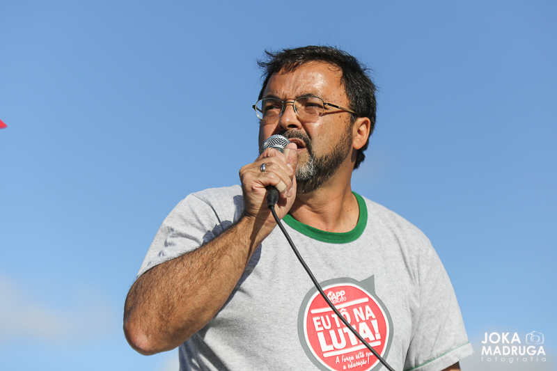 Professor Hermes Silva Leão - Presidente da APP-Sindicato dos Trabalhadores em Educação Pública do Paraná - Foto Joka Madruga