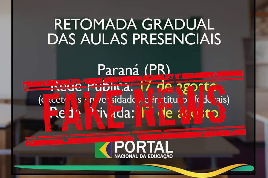  A Secretaria de Estado da Educação alerta que qualquer definição será informada pelos canais oficiais da pasta