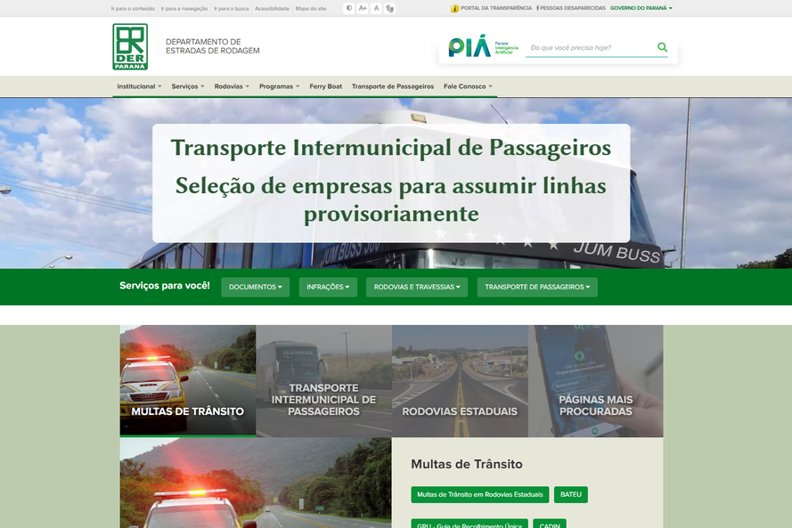 Além de uma sede administrativa em Curitiba, o DER/PR conta com cinco superintendências regionais e 14 escritórios regionais.