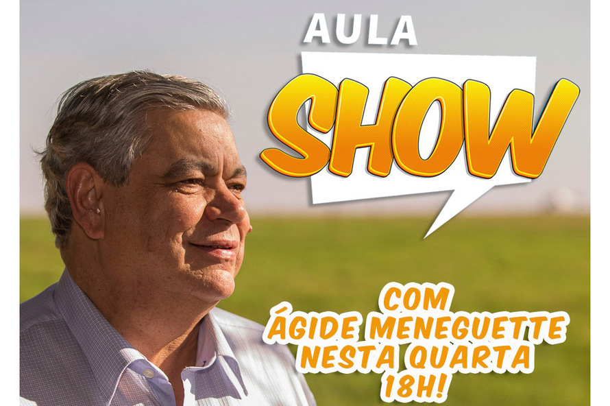 No bate-papo desta semana Ágide vai falar sobre sua carreira, seu trabalho à frente da Faep e seus projetos em prol dos trabalhadores rurais do Paraná