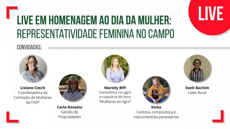 REPRESENTATIVIDADE FEMININA NO CAMPO SISTEMA FAEP/SENAR-PR 