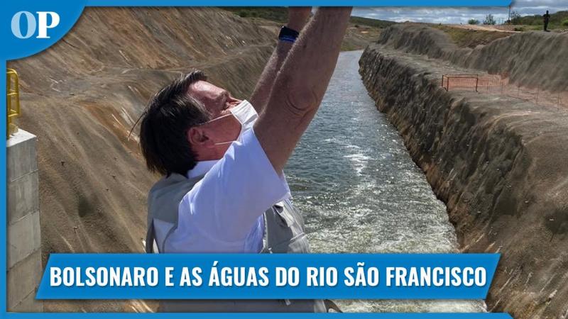 Bolsonaro aciona comporta e águas do São Francisco chegam ao Ceará